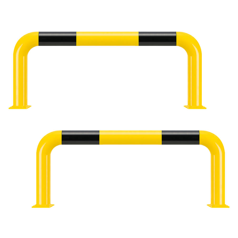 BIGPACK 2x ROBUSTO Rammschutzbügel ECO, g/s, aufdübeln, Stahl, Ø 4,2 cm, 75x30cm