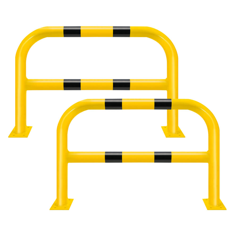BIGPACK 2x ROBUSTO Rammschutzbügel, Knieholm, g/s, aufdübeln, Stahl, 100 x 65 cm