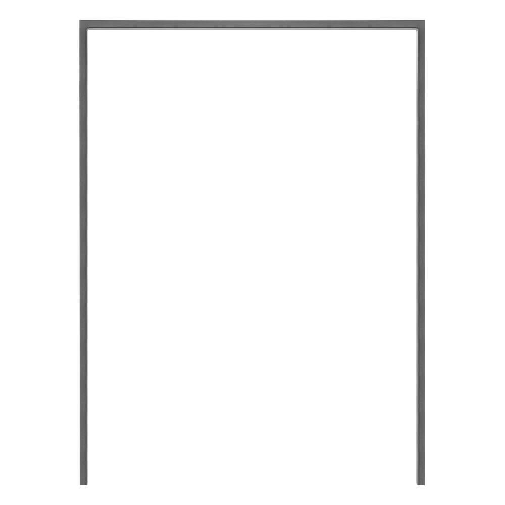 ROBUSTO Wegesperre, Anlehnbügel, anthrazit, einbetonieren, Flachstahl, 90x120 cm