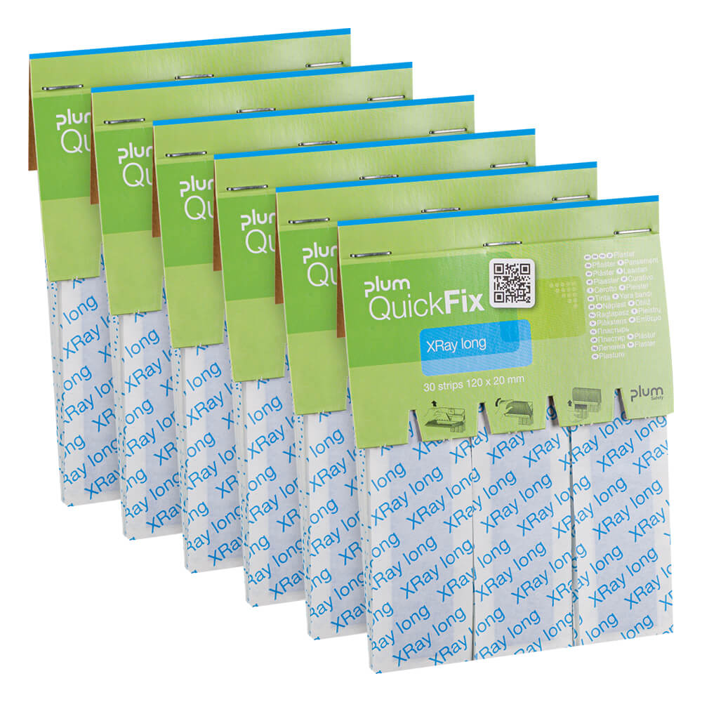 PLUM Füllung detectable Fingerverband XRay, blau, f. Spender QuickFix, 180 Stk.