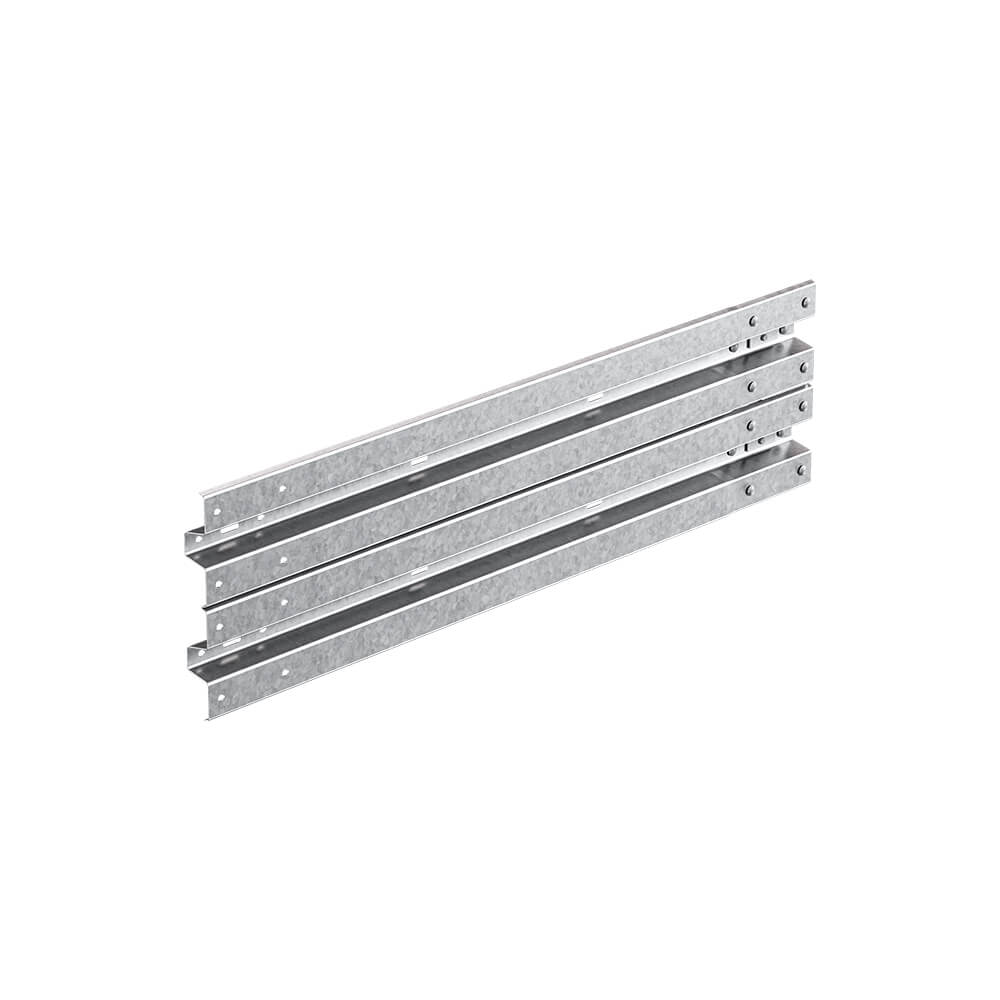 Schutzplanken-Erweiterungs-Set M50-2SP, 200 cm, aufdübeln, Stahl, B-Profil