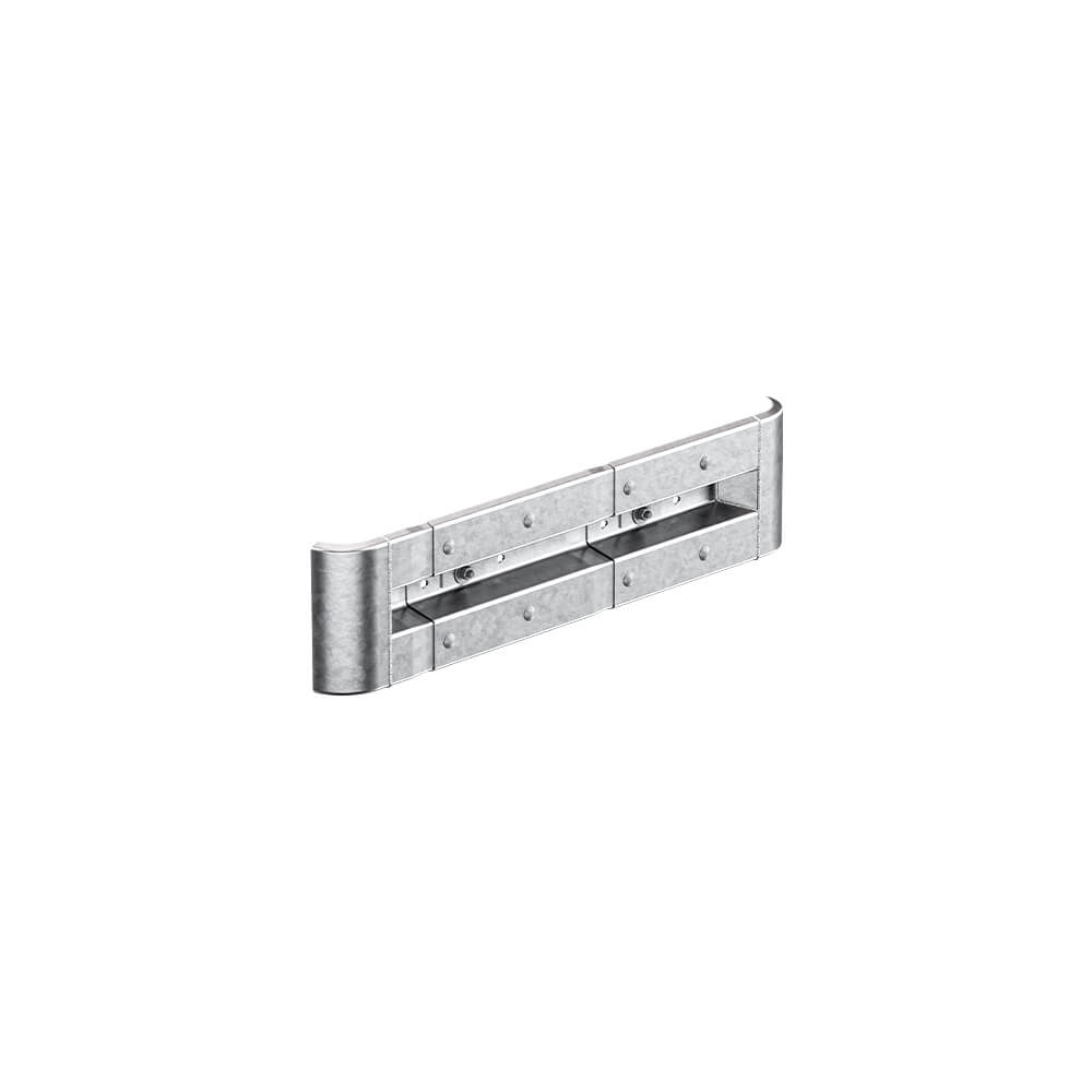 Schutzplanken-Komplett-Set 130 cm, zur Wandmontage, Stahl, B-Profil