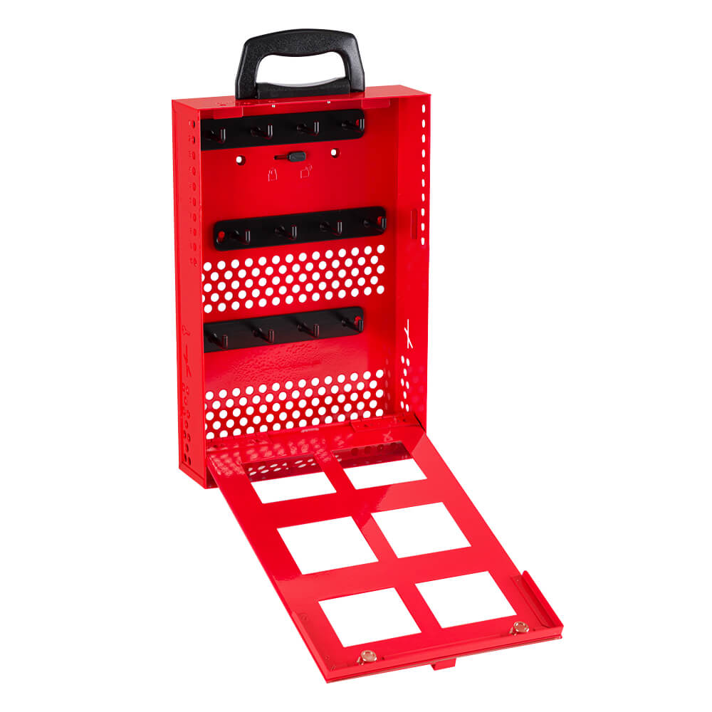 ABUS Permit Redbox B810, Aufbewahrung/Transport, rot, 24 x 6,8 x 38 cm + Zubehör