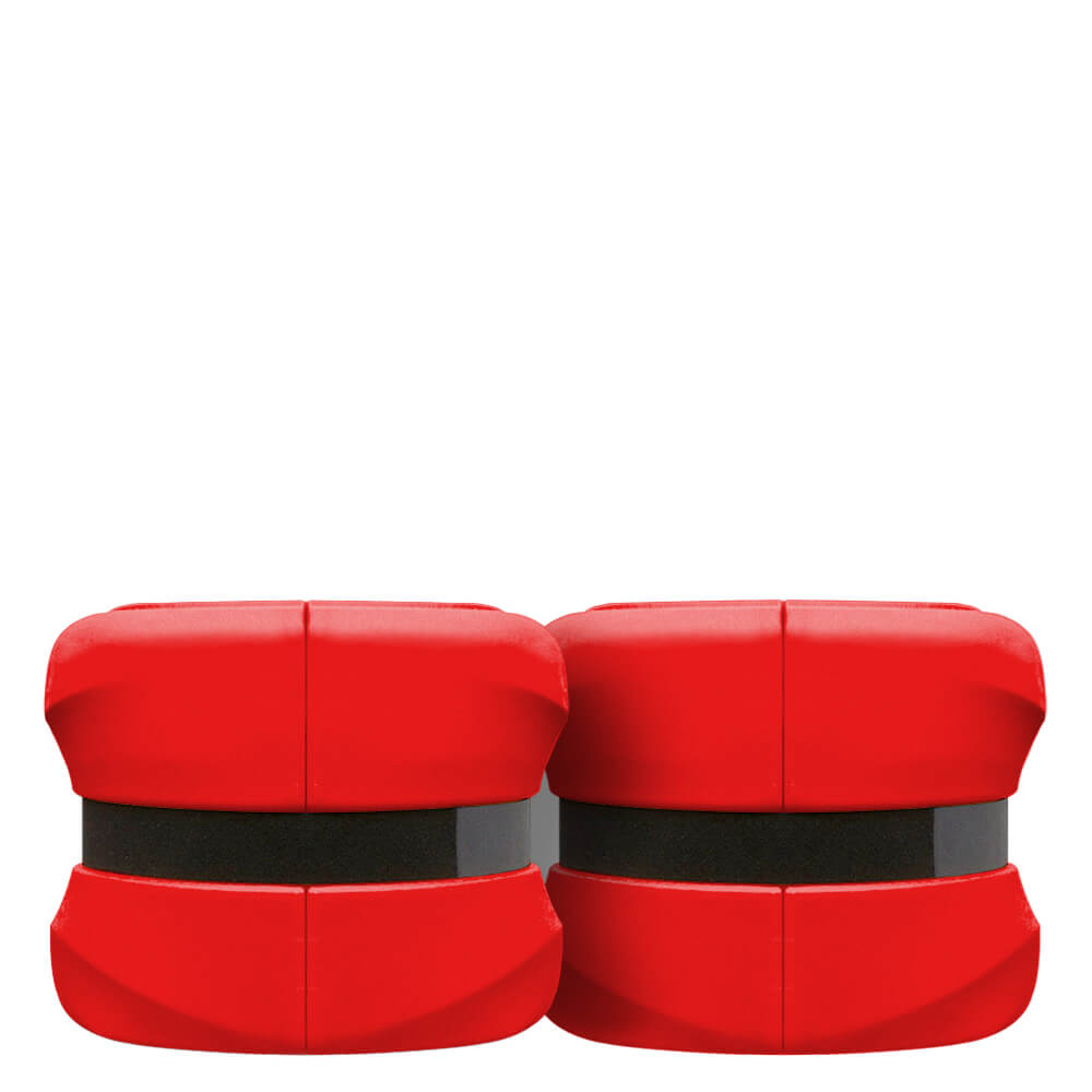 Sparset 2x Säulenschutz rot, 51,5 cm hoch, Ø 62 cm, für Säulen bis 31 x 31 cm