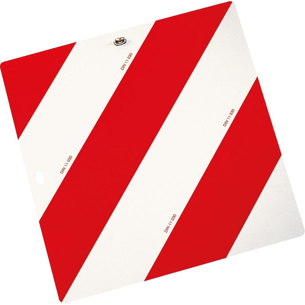 Warntafel universal als Parktafel, Nachtparktafel, rot/weiß, 42,3x42,3 cm