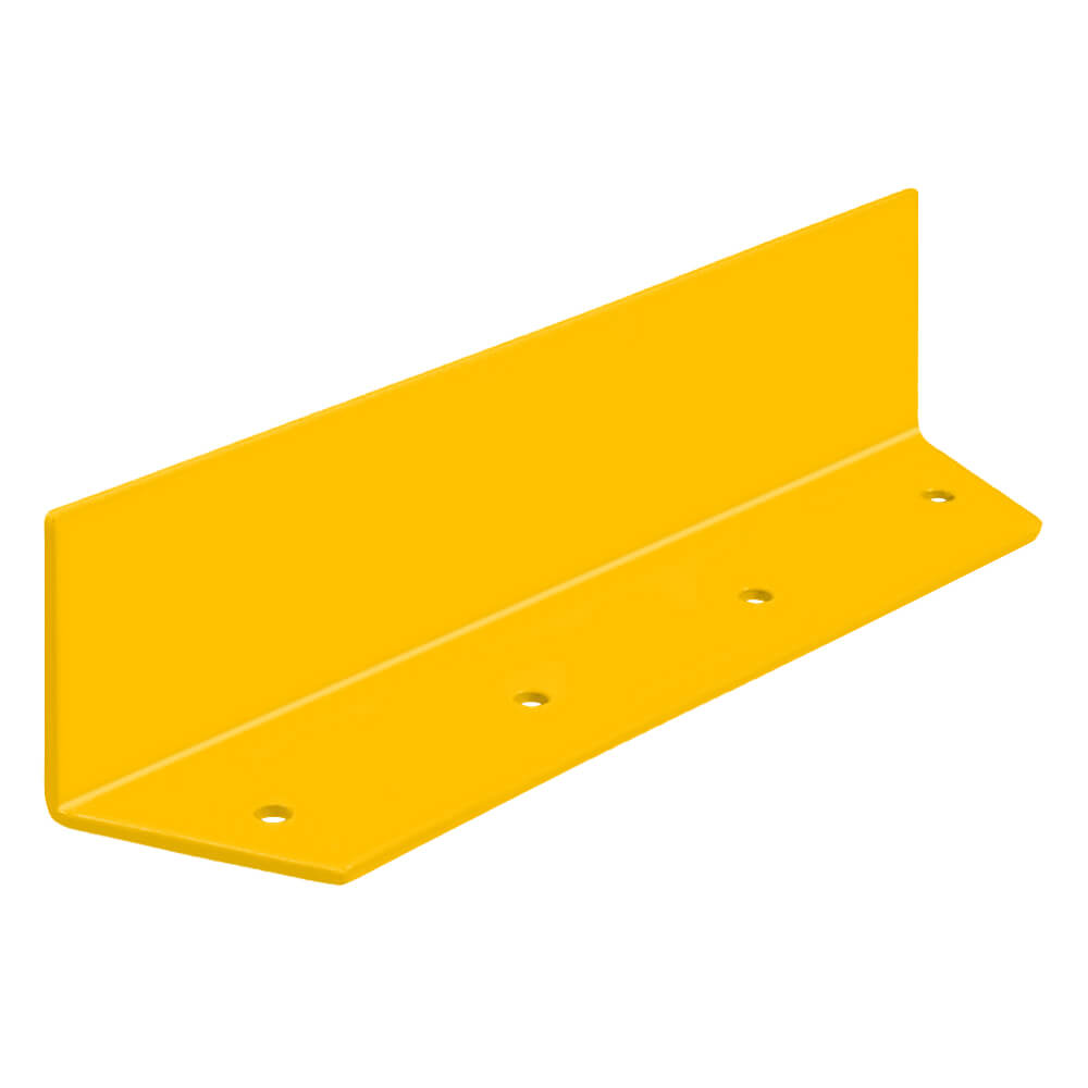 ROBUSTO Winkelschiene, Leitbord, gelb, aufdübeln, Stahl, 20 x 10 x 100 cm