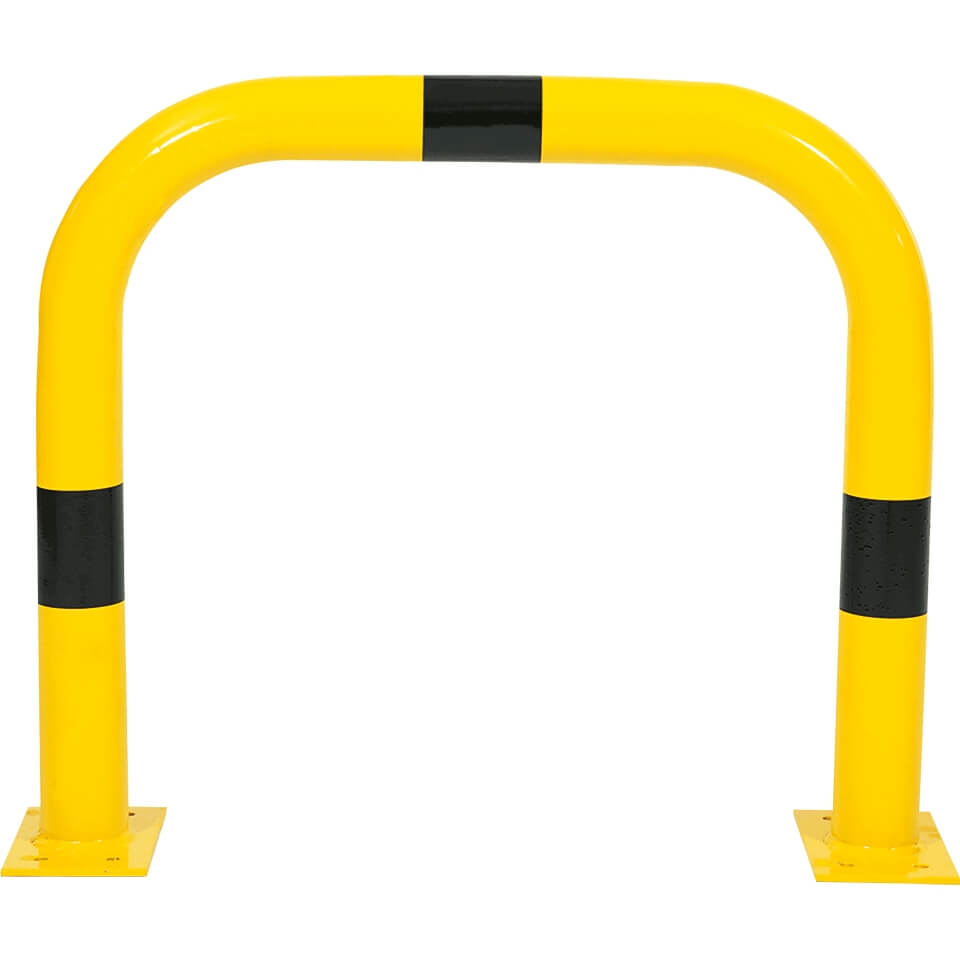 ROBUSTO Rammschutzbügel, g/s, aufdübeln, Stahl, Ø 7,6 cm, 75 x 65 cm