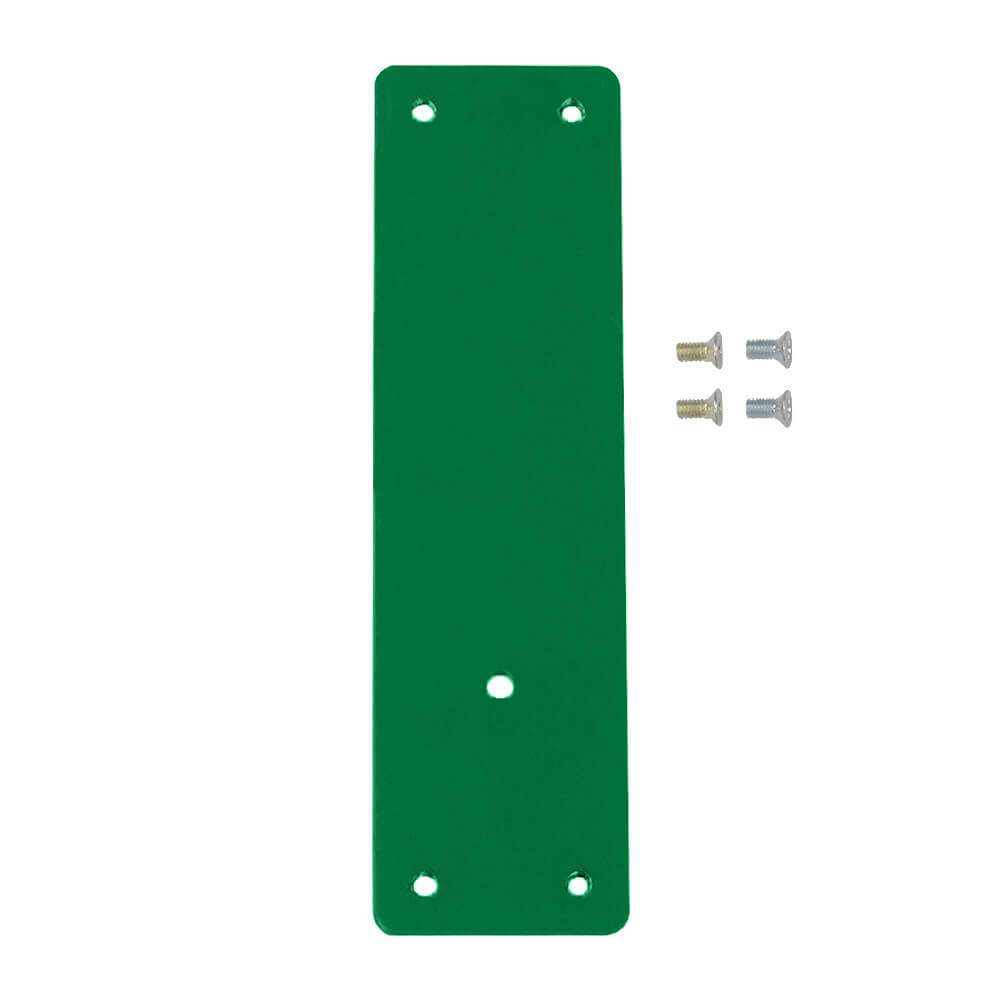 Montageplatte für Türwächter, f. rahmenl. oder Brandsch.türen, zum Kleben