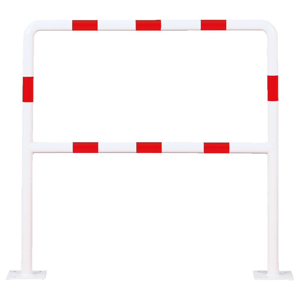 ROBUSTO Rammschutzbügel ECO, Knieholm, r/w, aufdübeln, Stahl, Ø 4,2cm, 100x100cm