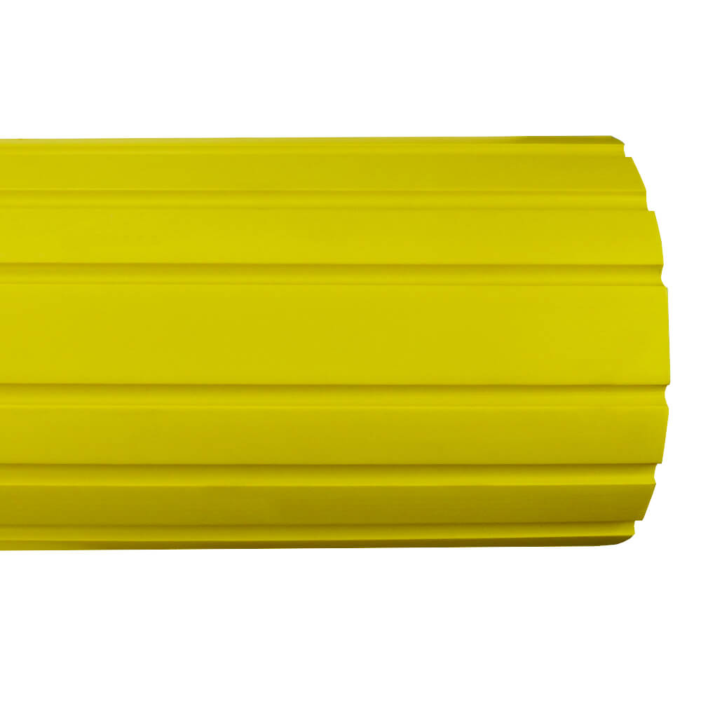 WEMAS Kabelbrücke aus Hart-PVC, 3 Kanäle, gelb, 150 x 21 x 6,5 cm, 15 kg