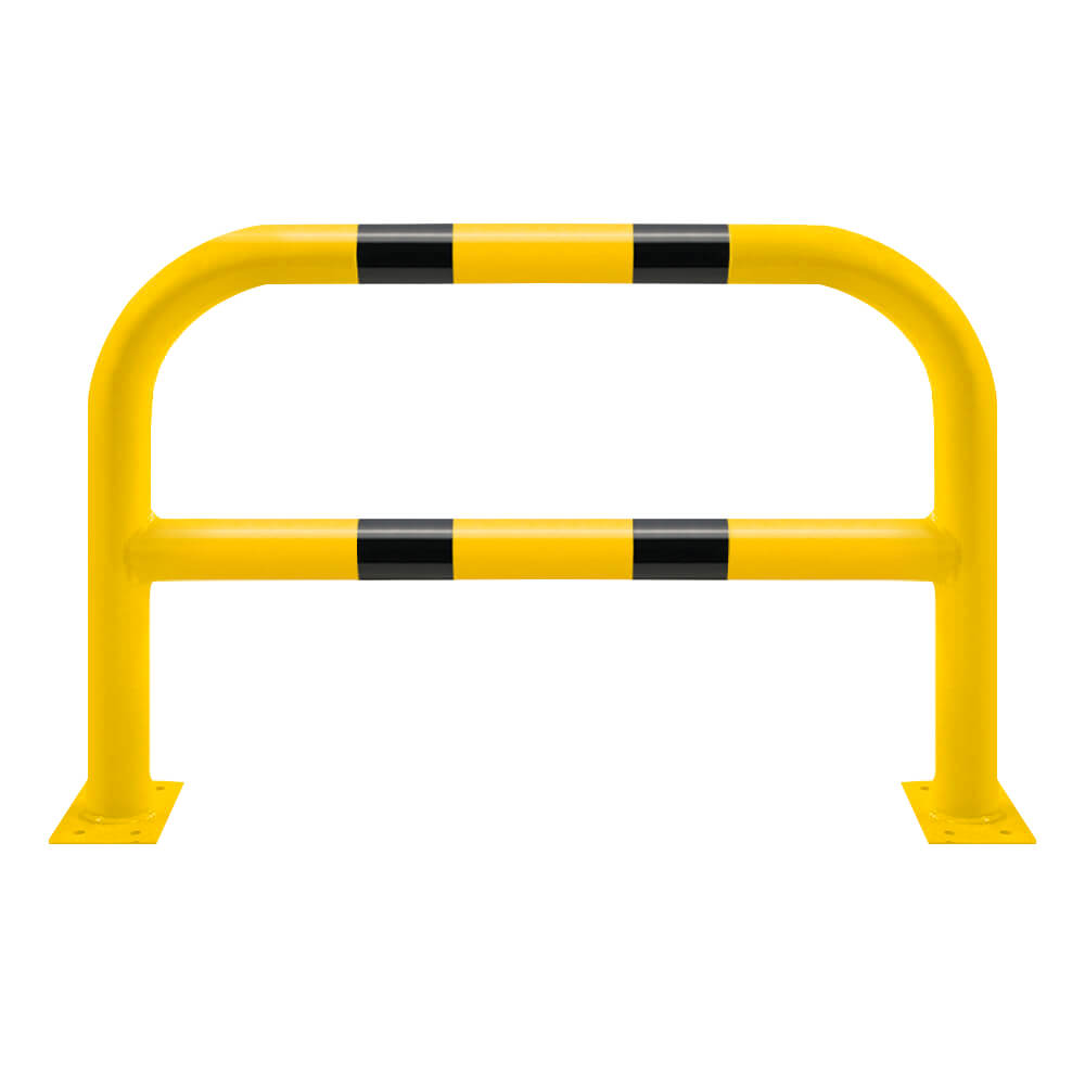 ROBUSTO Rammschutzbügel, Knieholm, g/s, aufdübeln, Stahl, Ø 7,6 cm, 100 x 65 cm