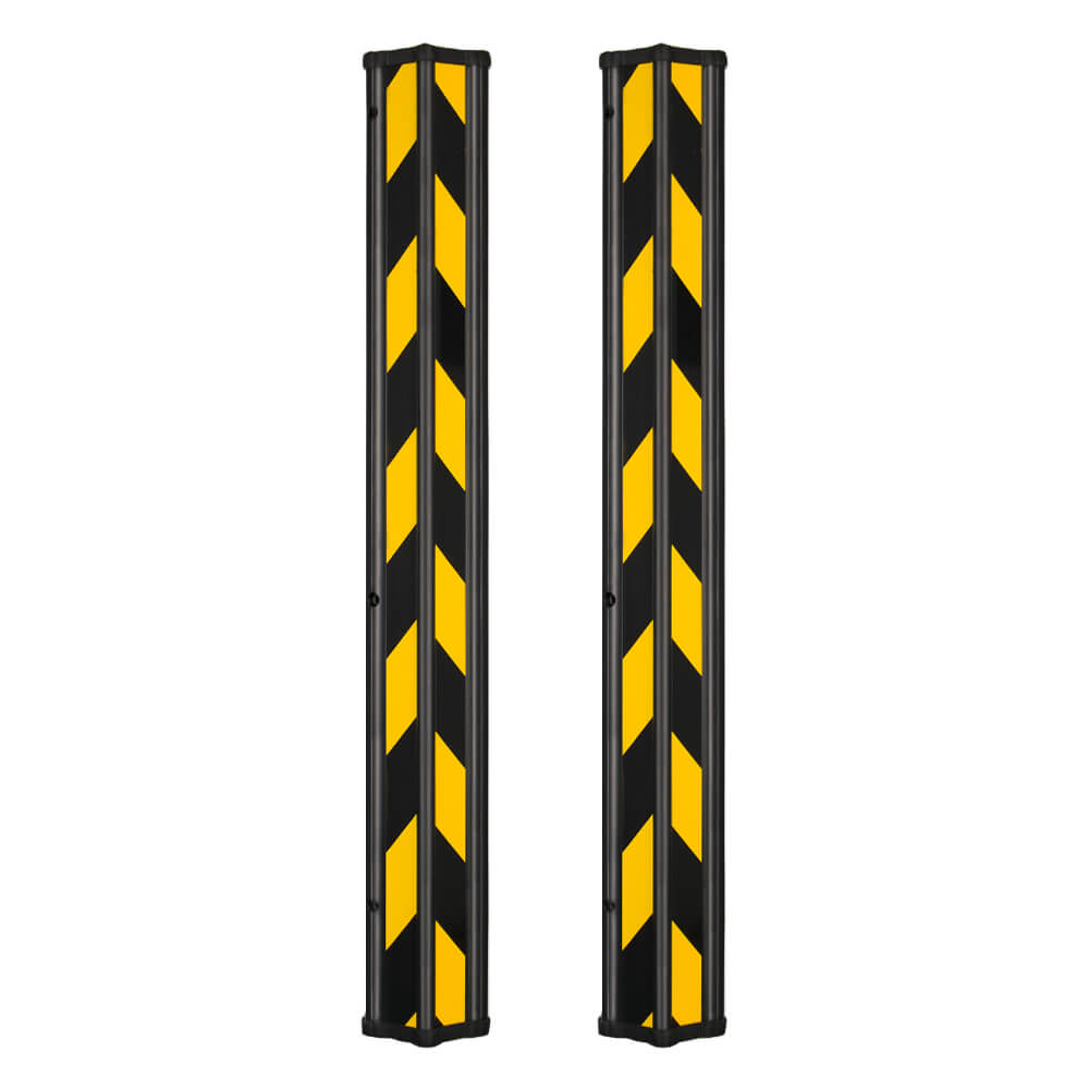 A.M.P.E.R.E Korner Protector, Warn- und Schutzwinkel, ge./schw., 900 mm, 2 Stk., Anfahrschutz Wand, Flächenschutzprofil, Regal Anfahrschutz