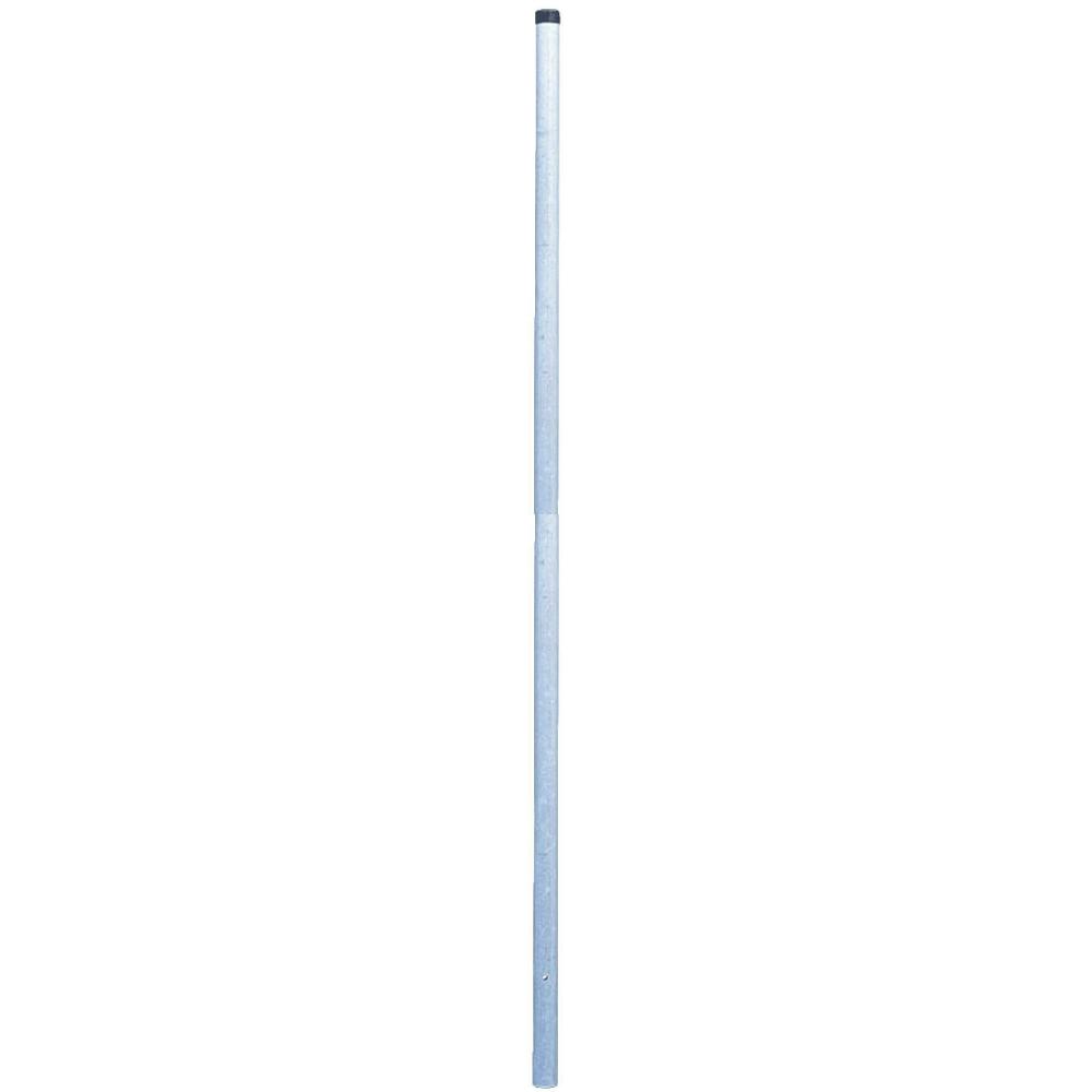 Rohrpfosten zum Einbetonieren, Ø 7,6 cm, Länge 4 m, aus Stahl, 2 mm Wandstärke