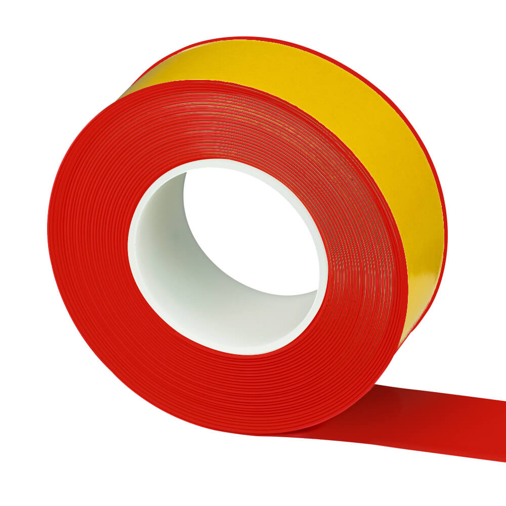 Bodenmarkierungsband Extra stark, überfahrbar, rot, PVC, 5 cm, 10 m/Rolle