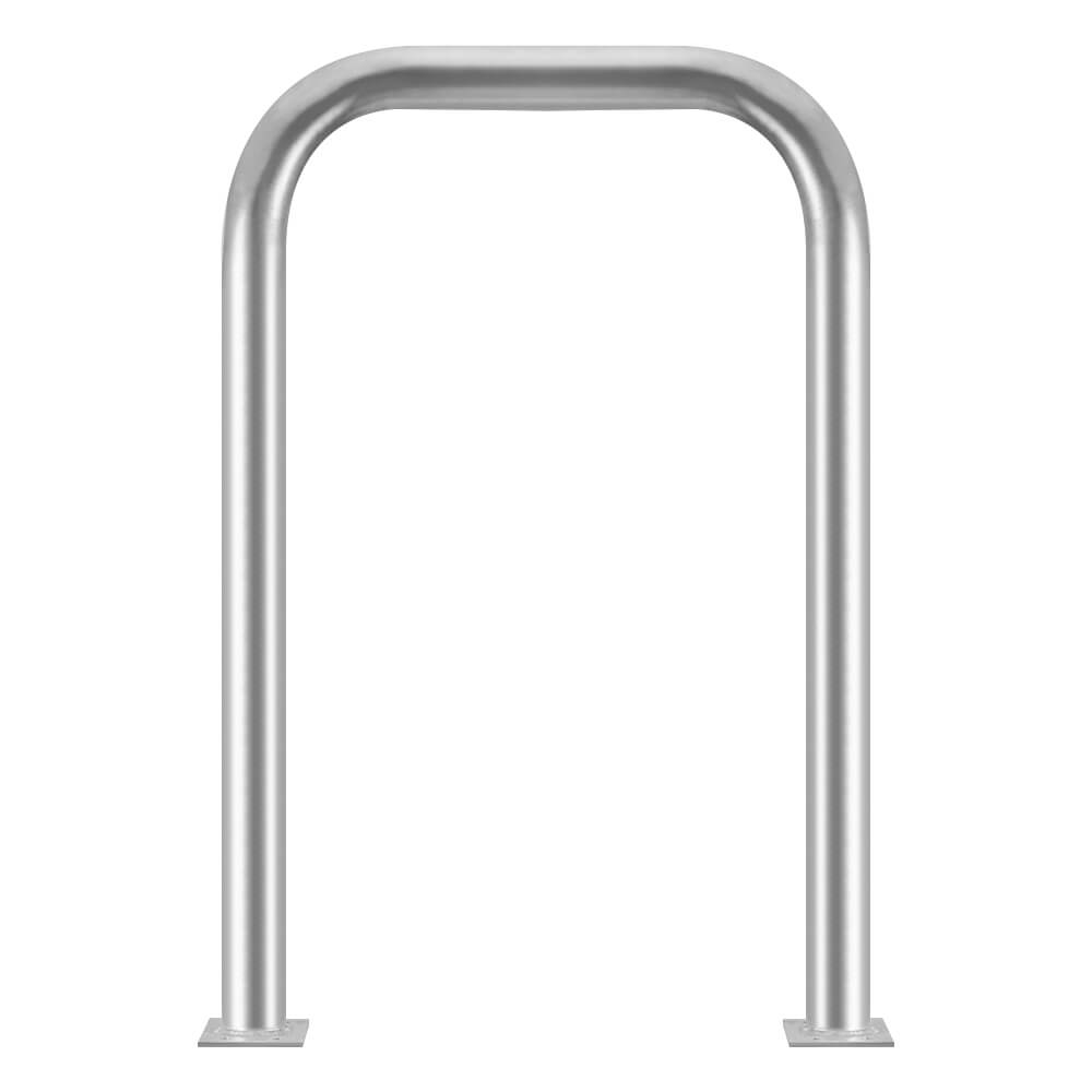 ROBUSTO Rammschutzbügel, feuerverzinkt, aufdübeln, Stahl, Ø 7,6 cm, 75 x 115 cm