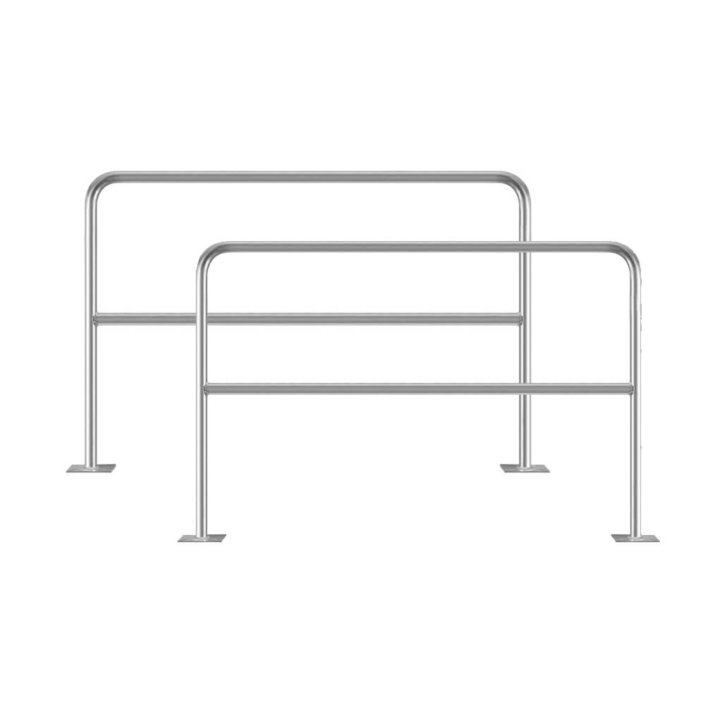 BIGPACK 2x ROBUSTO Rammschutzbügel ECO, Knieholm, fvz, aufdübeln, 150 x 100 cm