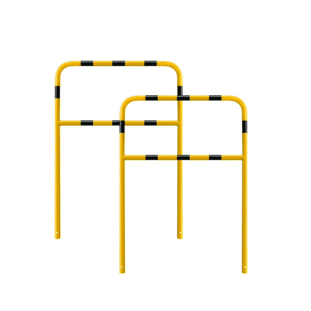 BIGPACK 2x ROBUSTO Rammschutzbügel ECO, Knieholm, g/s, einbetonieren, 100x140cm