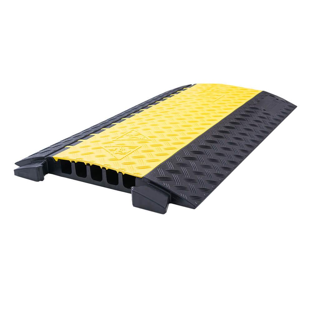 Kabelbrücke Defender MIDI 5, gelb/schwarz, 5 Kanäle, TPU, 89 x 54,2 x 5,2 cm
