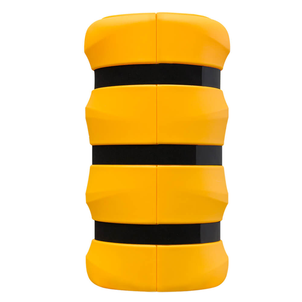 Säulenschutz gelb, 1,1 m hoch, Ø 62 cm, für Säulen bis 31 x 31 cm, HDPE
