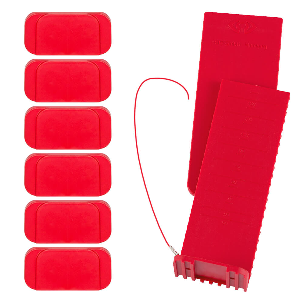 Ersatzplattenset mit Auslösewinkel für die GfS DEXCON Fluchtwegsicherung