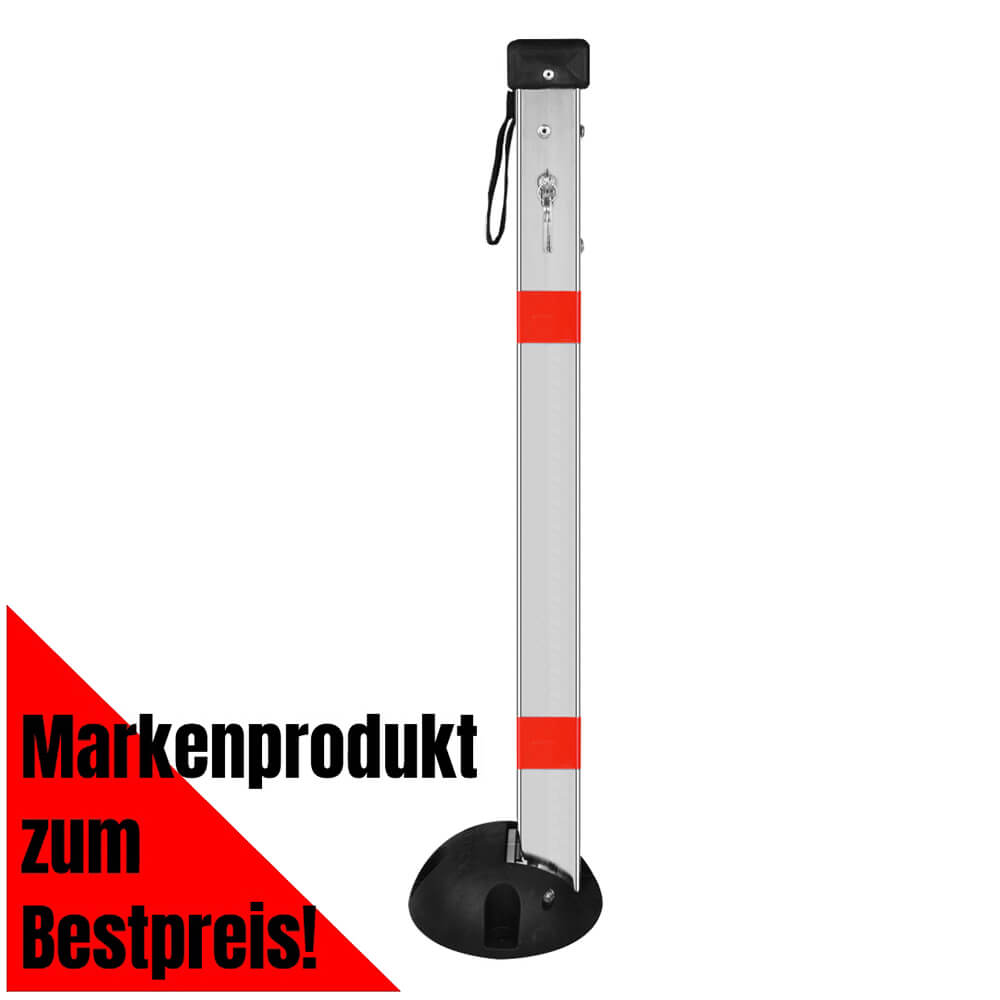 Parkpfosten PARKY AR 700, aufdübeln, verschiedenschließend, 90 cm hoch, 6x6 cm