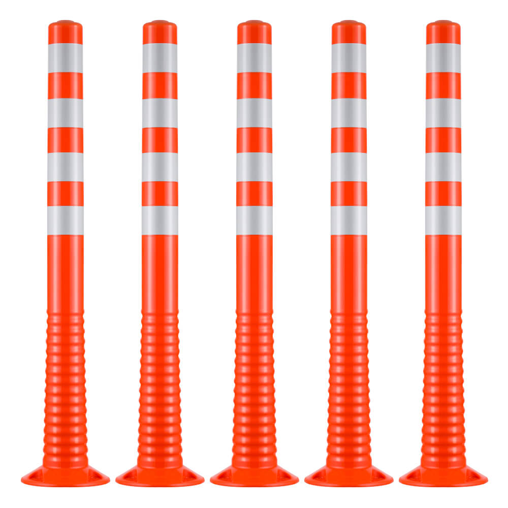 BIGPACK Sperrpfosten FLEX 3, 5 Stück, orange/silber, zum Aufdübeln, 100 cm